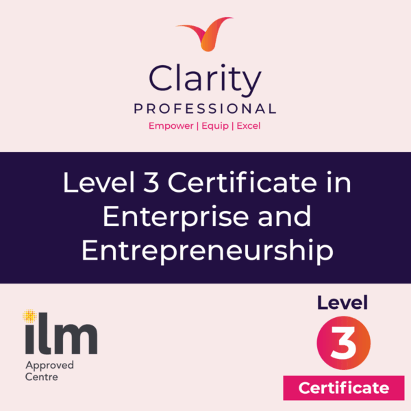 Level 3 Certificate in Enterprise and Entrepreneurship