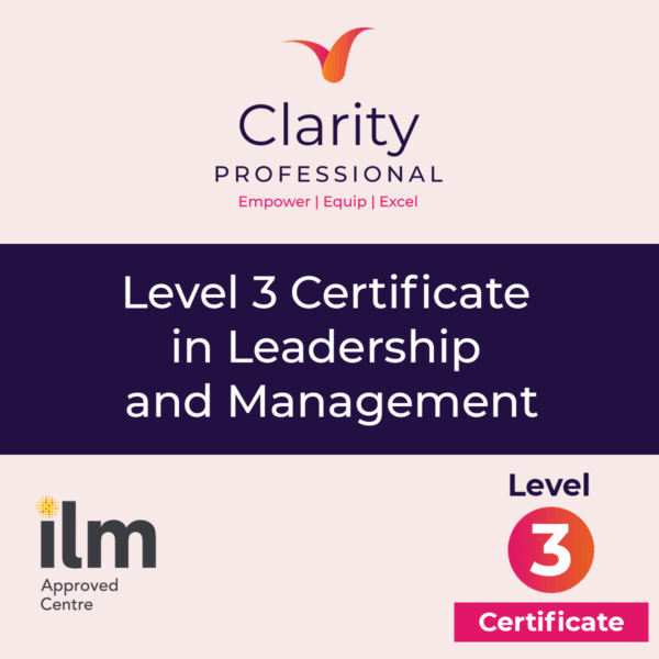 Level 3 Certificate in Leadership and Management